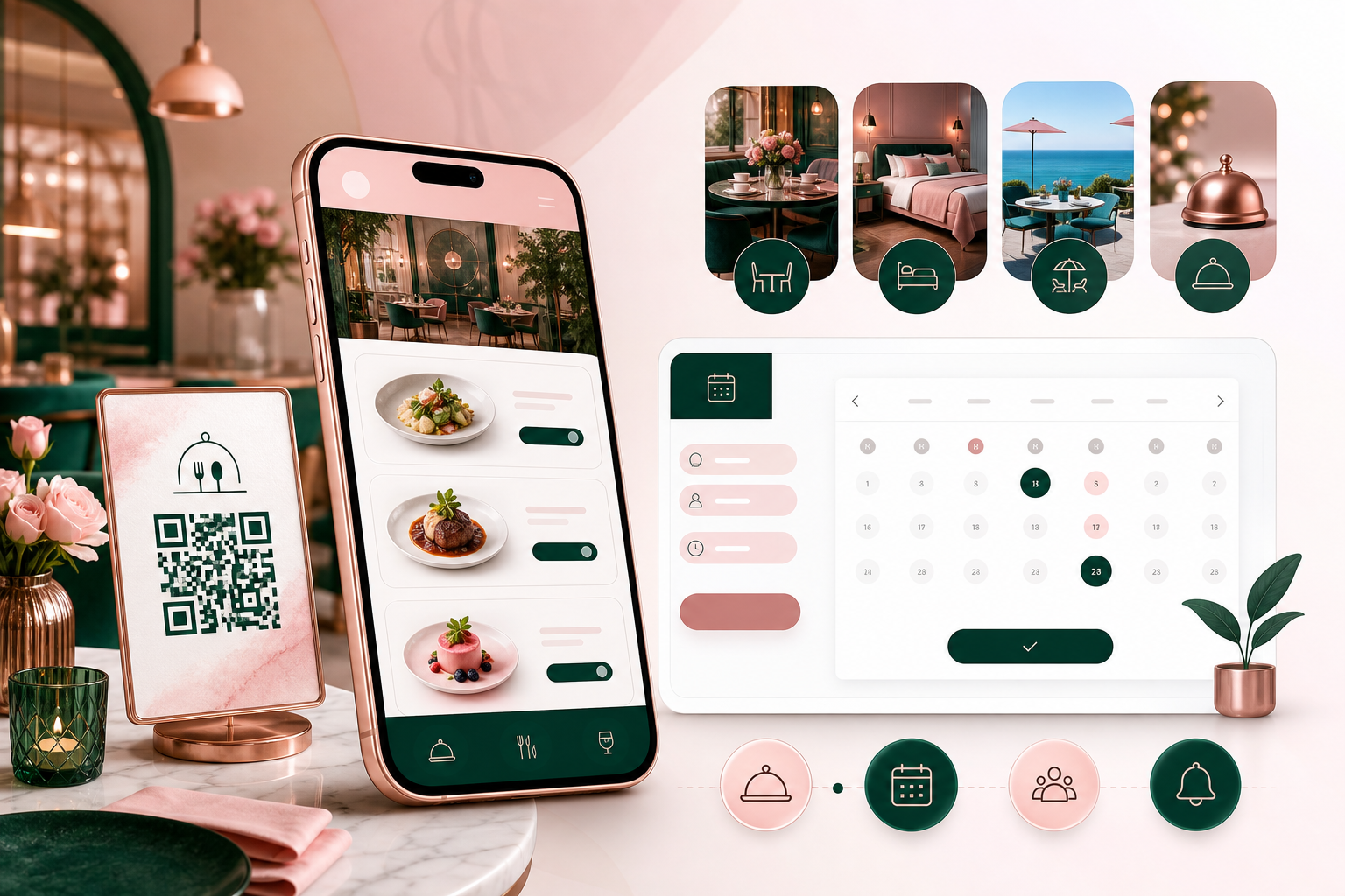 منوی آنلاین، سیستم رزرو و استعلام